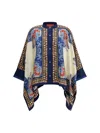 La Doublej Foulard Printed Silk Twill Shirt In Multi