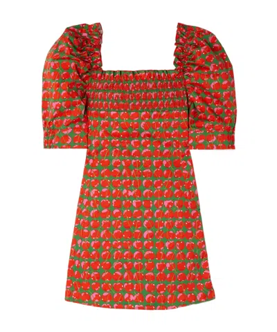 La Doublej Short Sleeve Dress In Multi