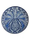 La Doublej Side Plate Big Pineapple Blue In Blue