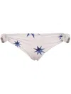 La Doublej Slip Mit Sterne-print In White