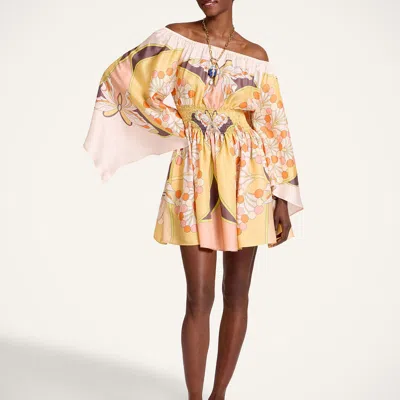 La Doublej Sienna Mini Dress In Yellow