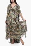 La Doublej Silk And Lurex Kaftan With Floreal Pattern