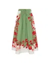 La Doublej Silk Drawstring Skirt