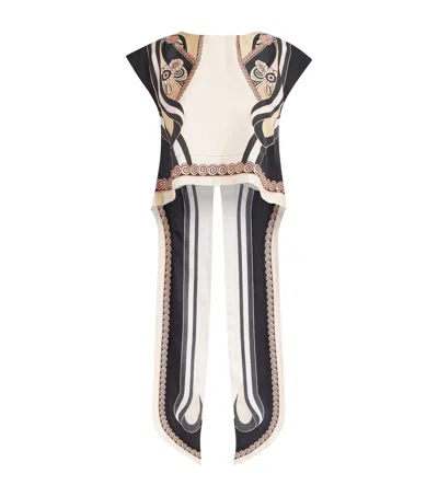 La Doublej Silk Foulard Blouse In Multi