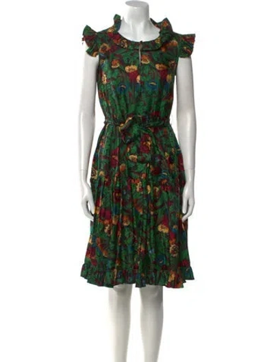 Pre-owned La Doublej Silk Knee-length Dress In Multi