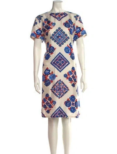 Pre-owned La Doublej Silk Knee-length Dress In Neutral