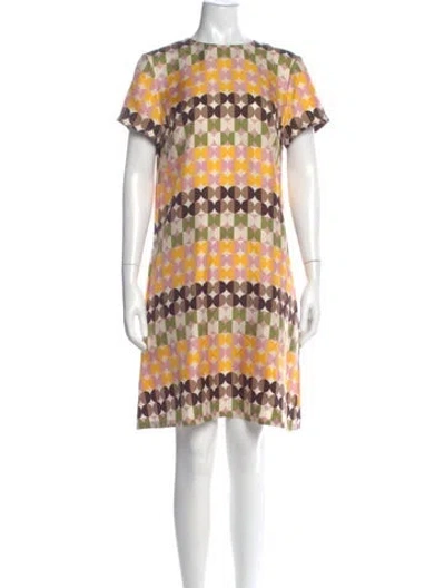 Pre-owned La Doublej Silk Knee-length Dress In Neutral