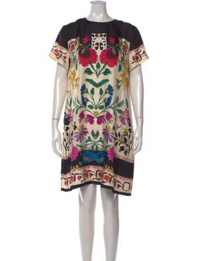 Pre-owned La Doublej Silk Knee-length Dress In Neutrals