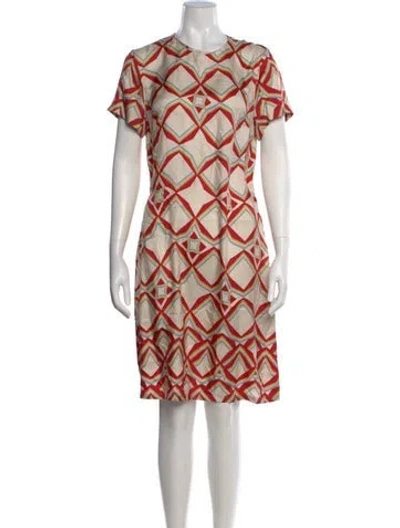 Pre-owned La Doublej Silk Knee-length Dress In Red