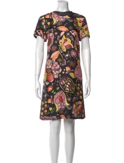 Pre-owned La Doublej Silk Knee-length Dress In Yellow