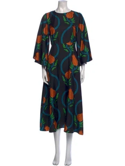 Pre-owned La Doublej Silk Long Dress In Black