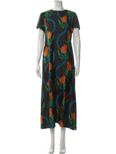Pre-owned La Doublej Silk Long Dress In Black