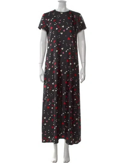 Pre-owned La Doublej Silk Long Dress In Black