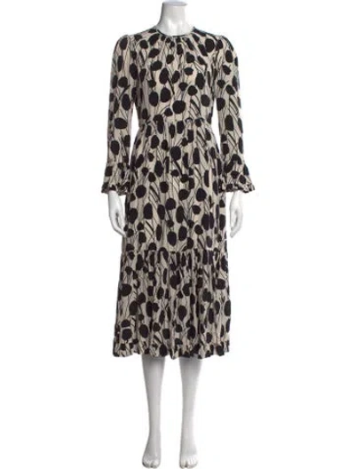 Pre-owned La Doublej Silk Long Dress In Black