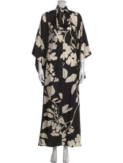 Pre-owned La Doublej Silk Long Dress In Black