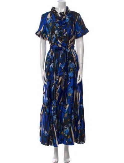 Pre-owned La Doublej Silk Long Dress In Blue