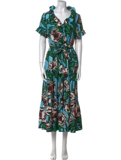 Pre-owned La Doublej Silk Long Dress In Blue