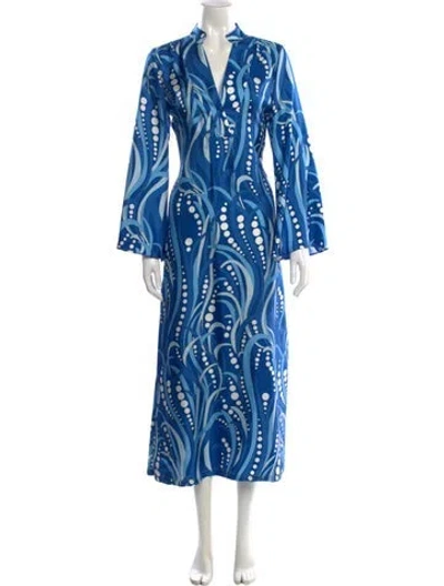 Pre-owned La Doublej Silk Long Dress In Blue