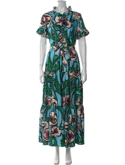 Pre-owned La Doublej Silk Long Dress In Blue