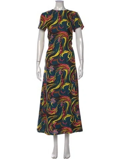 Pre-owned La Doublej Silk Long Dress In Blue