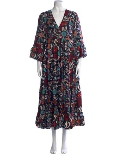 Pre-owned La Doublej Silk Long Dress In Blue