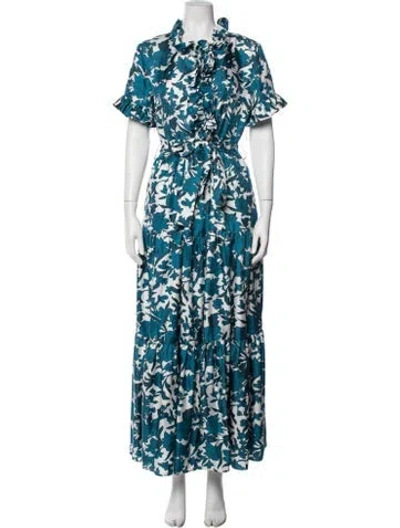 Pre-owned La Doublej Silk Long Dress In Blue