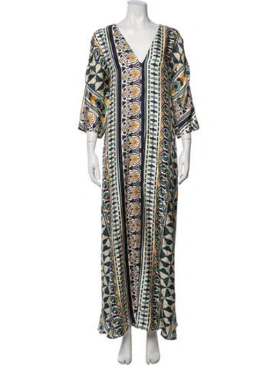 Pre-owned La Doublej Silk Long Dress In Blue