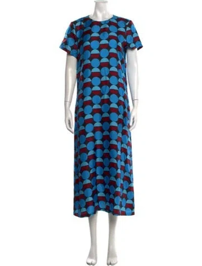 Pre-owned La Doublej Silk Long Dress In Blue