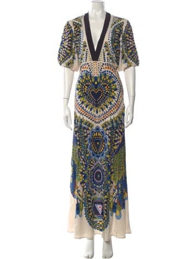 Pre-owned La Doublej Silk Long Dress In Blue