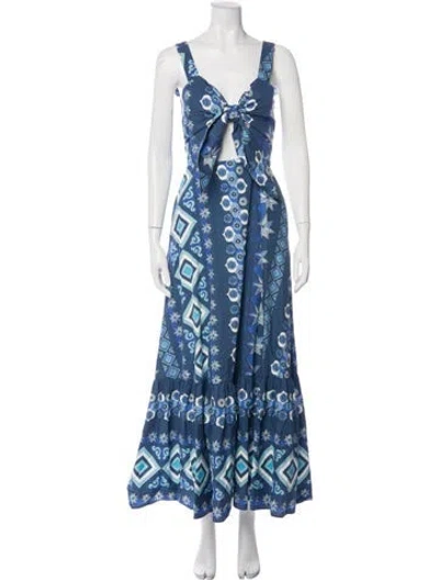 Pre-owned La Doublej Silk Long Dress In Blue