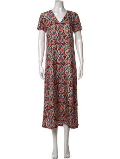 Pre-owned La Doublej Silk Long Dress In Blue