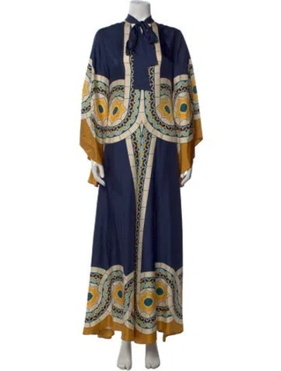 Pre-owned La Doublej Silk Long Dress In Blue