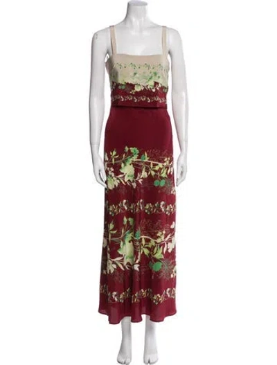 Pre-owned La Doublej Silk Long Dress In Multi