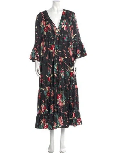 Pre-owned La Doublej Silk Long Dress In Multi