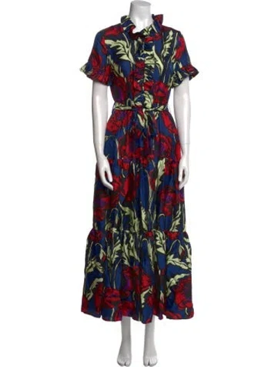 Pre-owned La Doublej Silk Long Dress In Multi