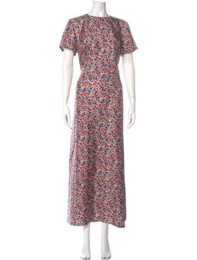Pre-owned La Doublej Silk Long Dress In Multi