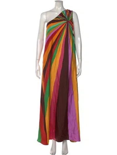 Pre-owned La Doublej Silk Long Dress In Multi