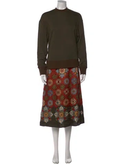Pre-owned La Doublej Silk Long Dress In Multi