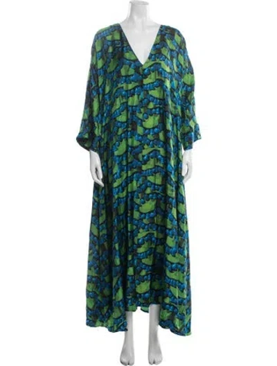 Pre-owned La Doublej Silk Long Dress In Multi
