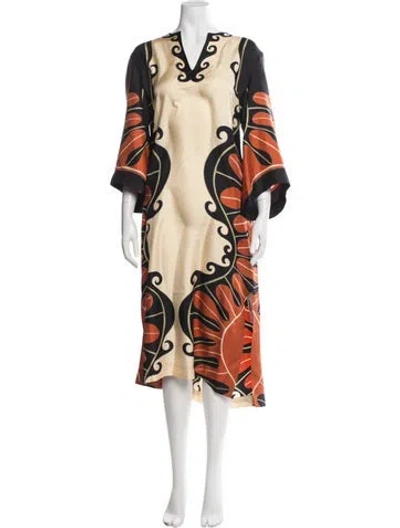 Pre-owned La Doublej Silk Long Dress In Multi