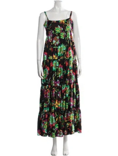 Pre-owned La Doublej Silk Long Dress In Multicolor