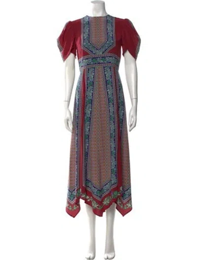 Pre-owned La Doublej Silk Long Dress In Multicolor