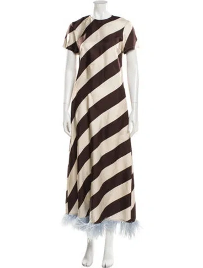 Pre-owned La Doublej Silk Long Dress In Neutral