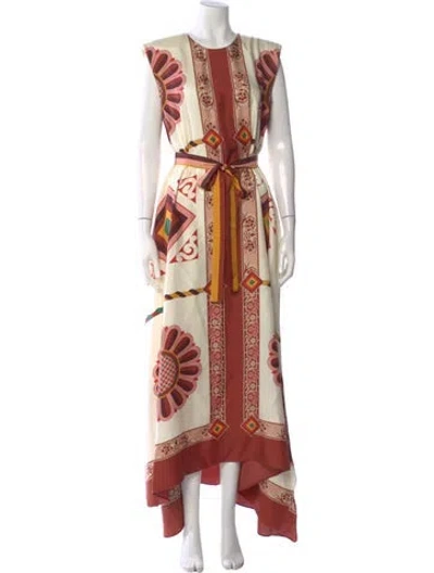 Pre-owned La Doublej Silk Long Dress In Neutral