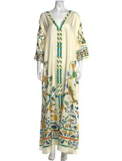 Pre-owned La Doublej Silk Long Dress In Neutral