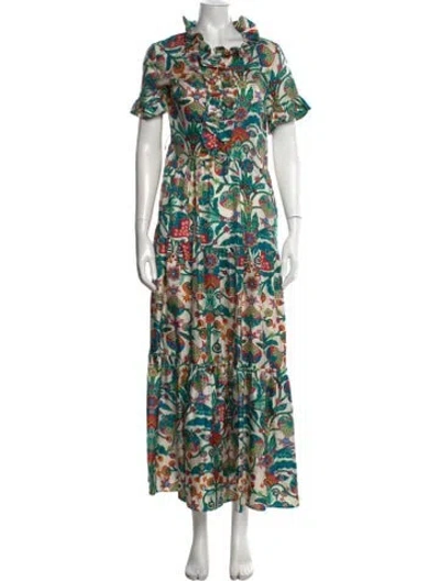 Pre-owned La Doublej Silk Long Dress In Neutral
