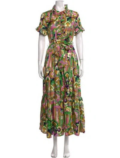 Pre-owned La Doublej Silk Long Dress In Neutrals