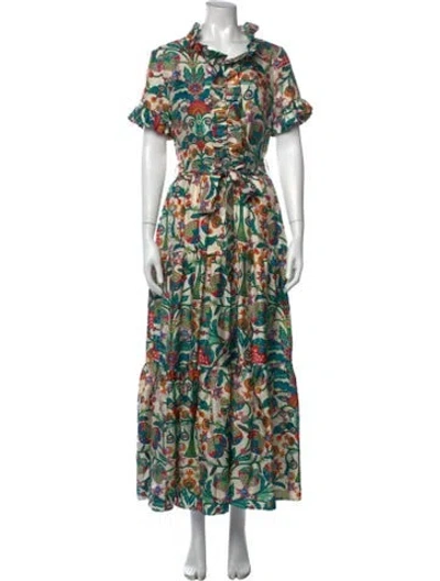Pre-owned La Doublej Silk Long Dress In Neutrals