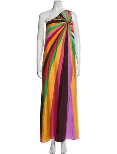 Pre-owned La Doublej Silk Long Dress In Pink