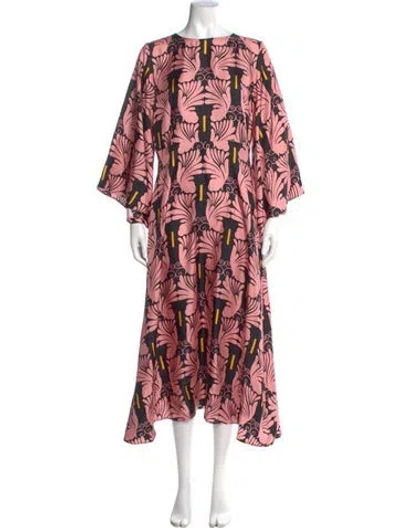Pre-owned La Doublej Silk Long Dress In Pink